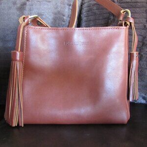 Portland Leather Goods PLG Triangle in Chestnut with Tassels